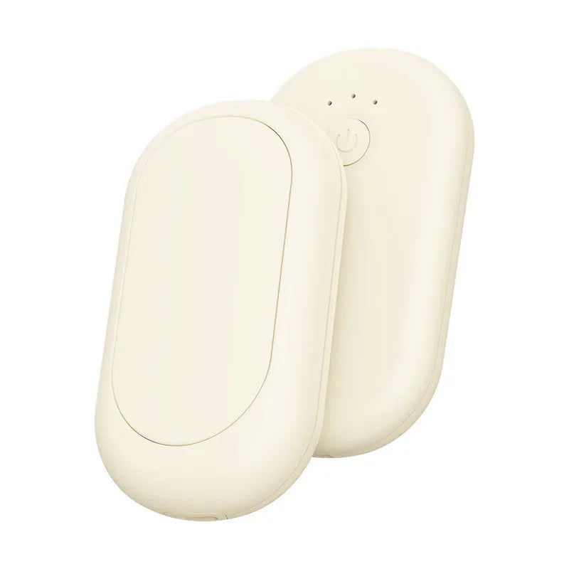 Magnetic split rechargeable mini USB heating pad hand warmer in six colour options