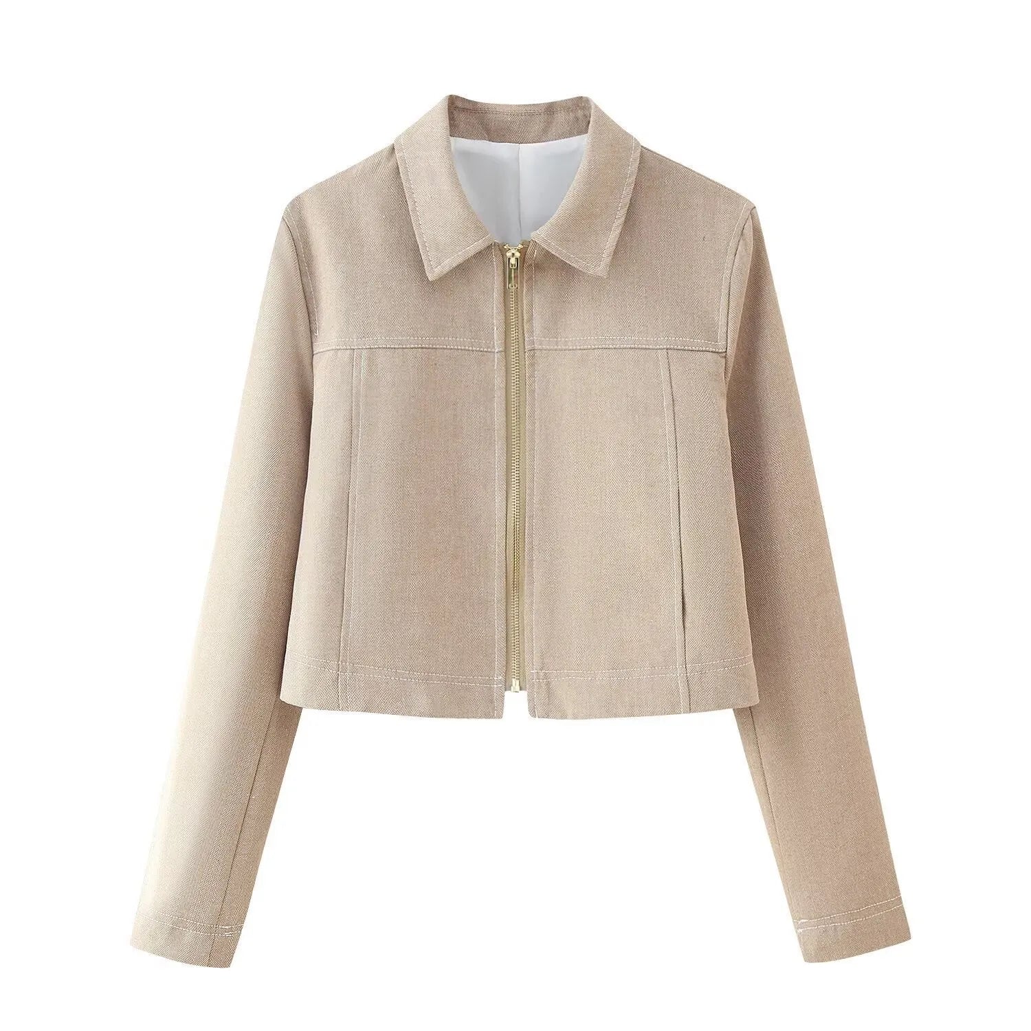 Women's polyester suit set with 3D herringbone pattern embroidery on jacket and trousers