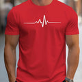 Men's loose fit short sleeve t-shirt in polyester blend fabric available in multiple colours and sizes up to 5XL