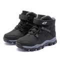Hobby Bear children's black Martin boots with adjustable buckle and rubber sole