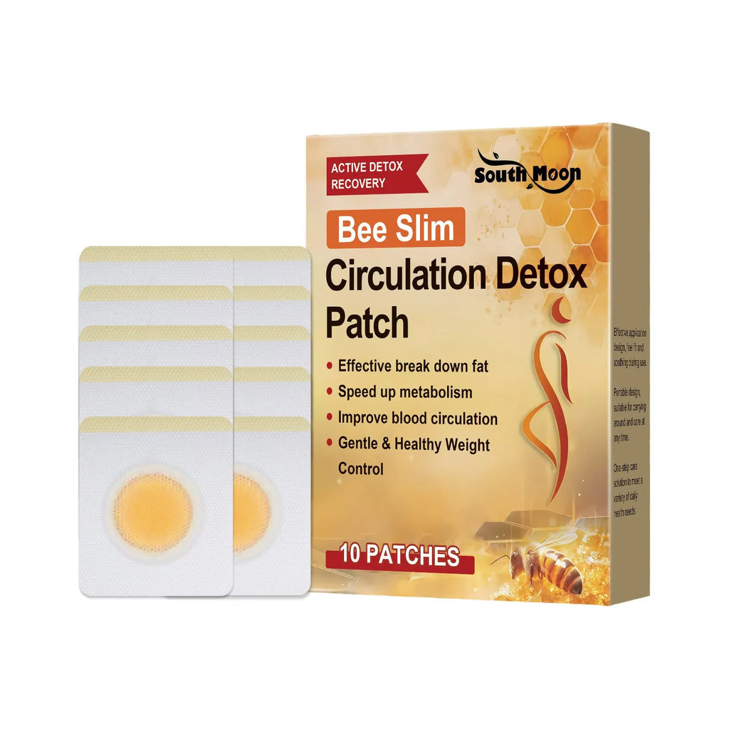 Herbal body shaping navel patches with bee venom and argy wormwood ingredients
