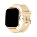 Smart watch with 1.44-inch colour touchscreen and silicone strap, shown in various colour options.