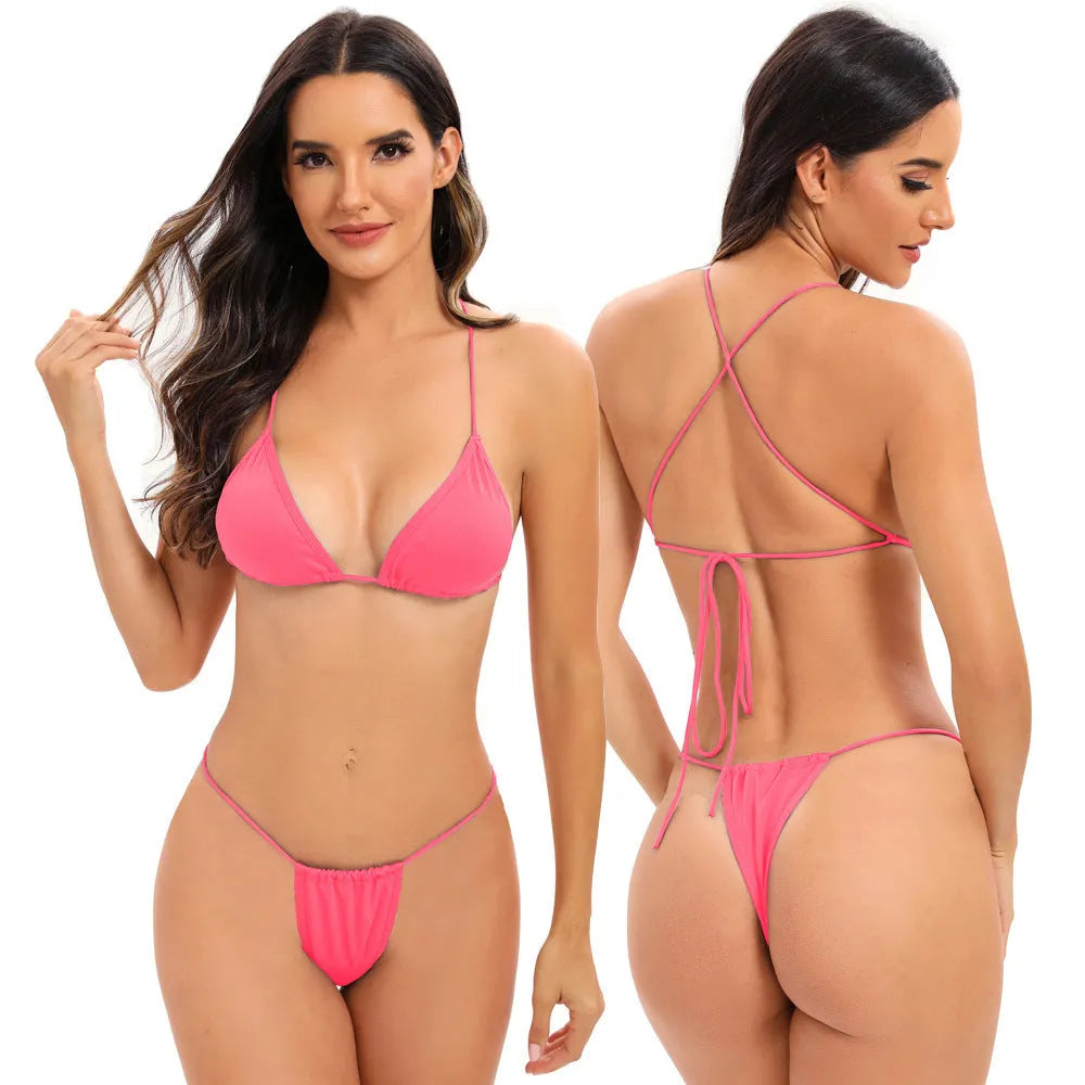 Women's cross strap swimsuit in milk silk fabric available in multiple colours with chest pad options