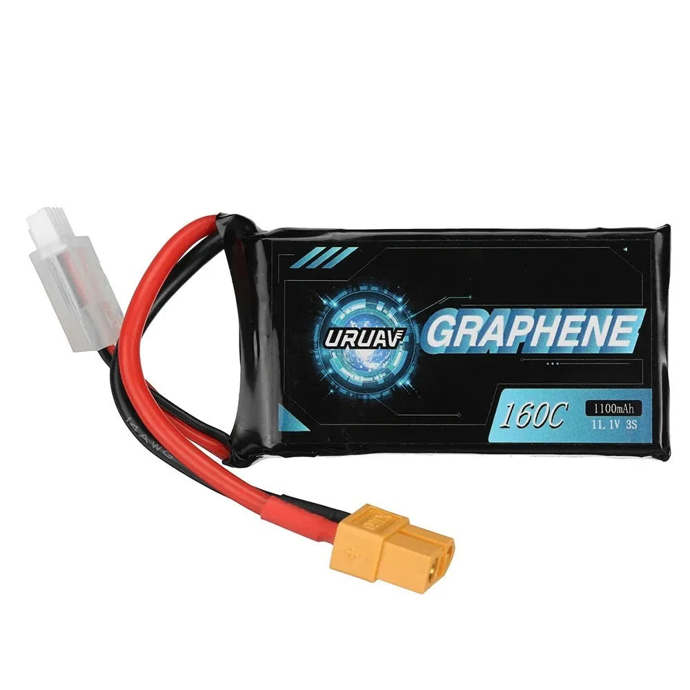 7.4V 1200mAh RC lithium battery with T-plug connector for model cars