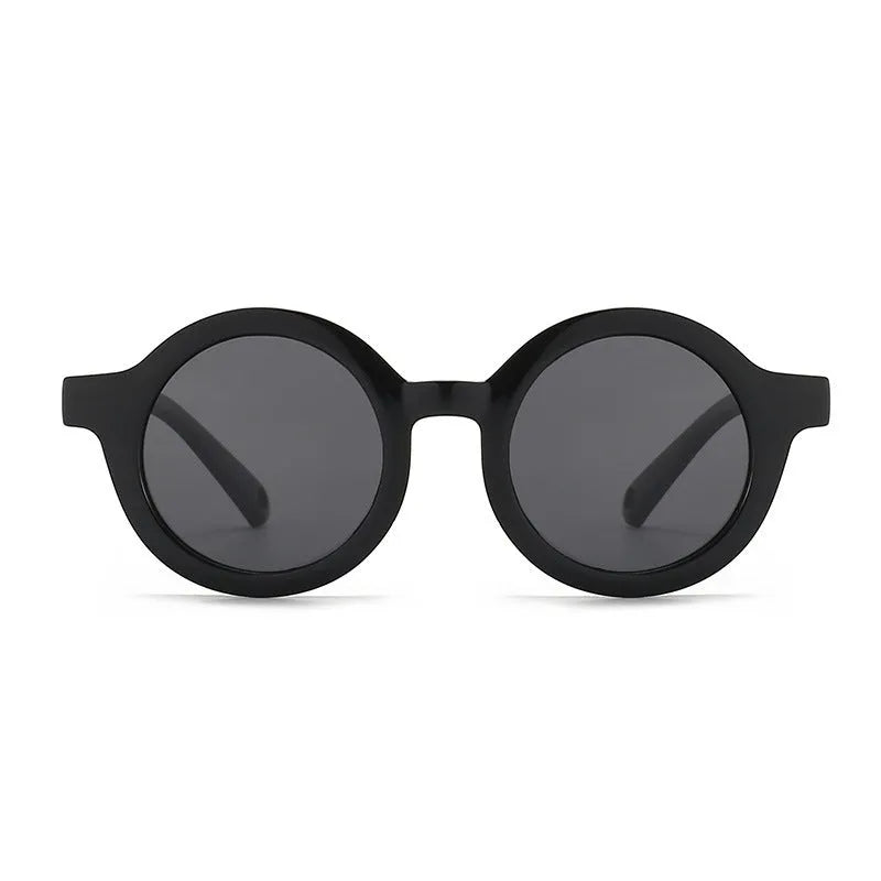 Children's silicone sunglasses for toddlers 0-3 years with round frame and UV400 protection