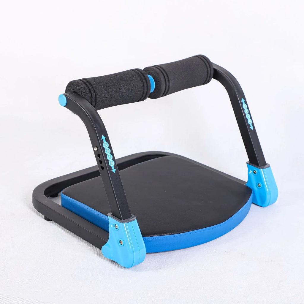 Sky blue and red mini abdominal exercise device for core training