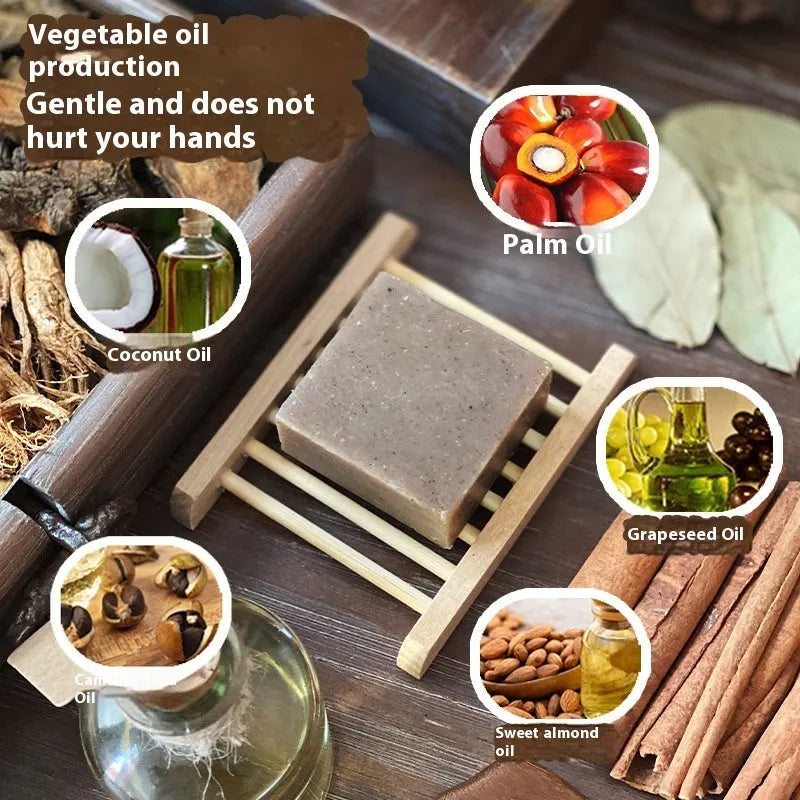Nine Grass Cold Process Shampoo Soap 72g solid bar without silicone or added oils