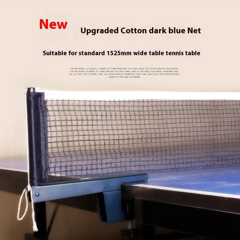 Table tennis post set with universal large clips for indoor open grid table mounting
