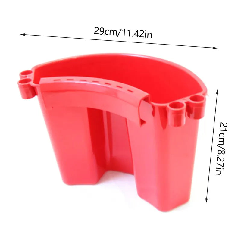 Car wash bucket with grit guard insert in choice of black, red, blue, or pink colours