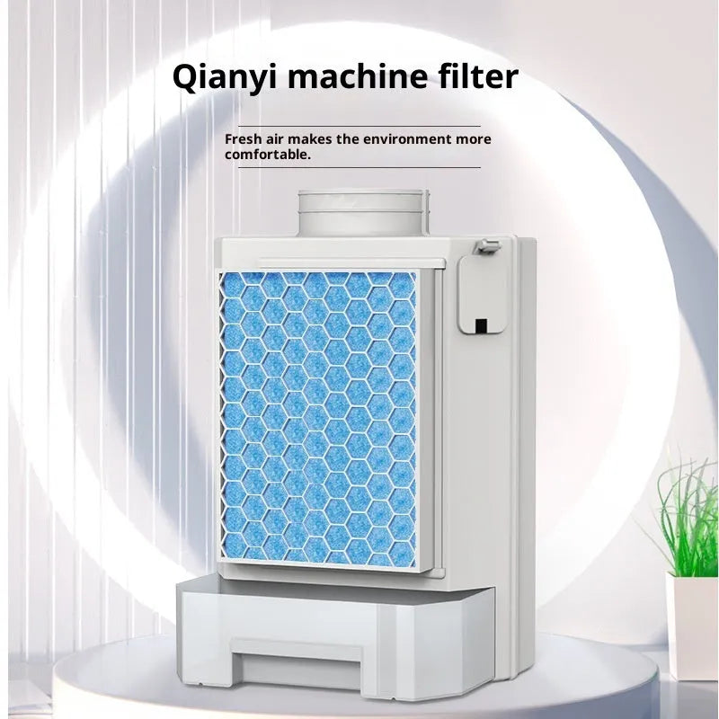 Thickened ABS dryer vent filter with 9.6cm connection and filter cotton for lint and dust capture