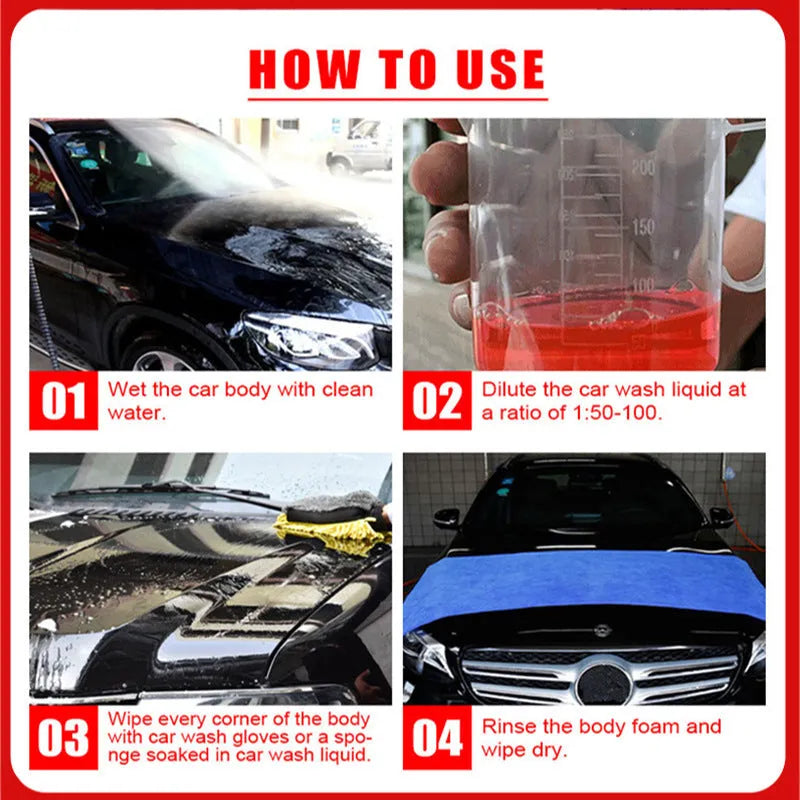 100ml bottle of super concentrated car decontamination and polishing foam cleaner