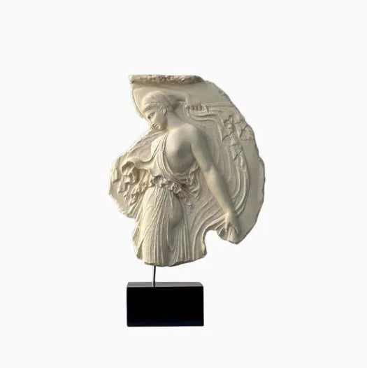 Wine goddess decorative resin sculpture ornament in modern European style, 35cm tall.
