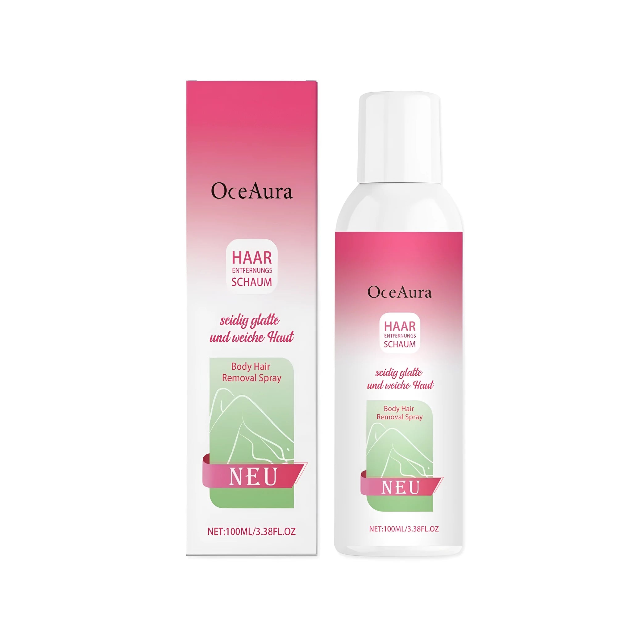 100ml body hair removal spray bottle with spray mechanism for depilatory application