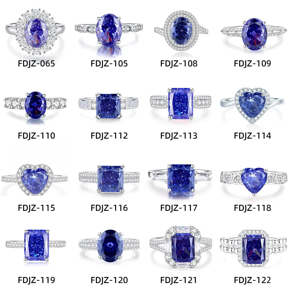 Heart-shaped high carbon zircon stone set in a sterling silver women's ring, shown in a Tan Sang colour.
