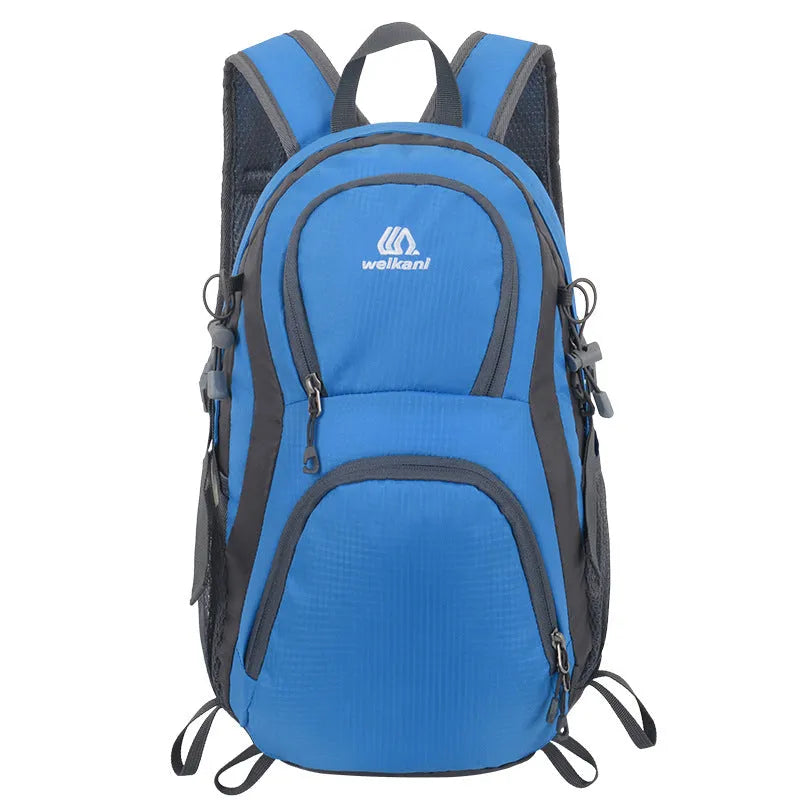 Sports backpack with air pillow belt system for mountaineering hiking camping