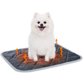 Grey multi-layer pet cushion showing soft cloth fabric and available in four different sizes