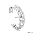 Adjustable stainless steel alloy bracelet shown in an advanced style for men and women.