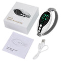 White and blue USB-powered sleep monitor with adjustable wind speed settings
