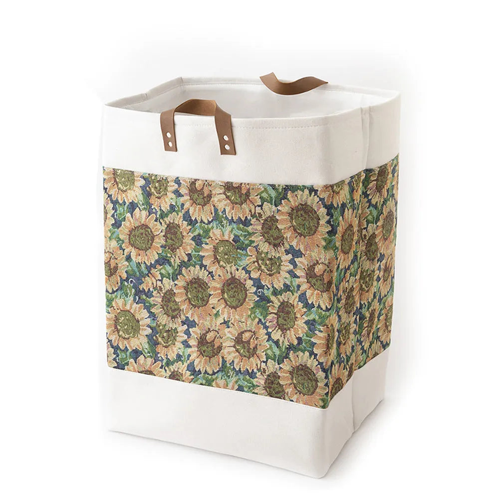 Fabric under-bed storage bag in a modern pattern, dimensions 35x35x55cm.