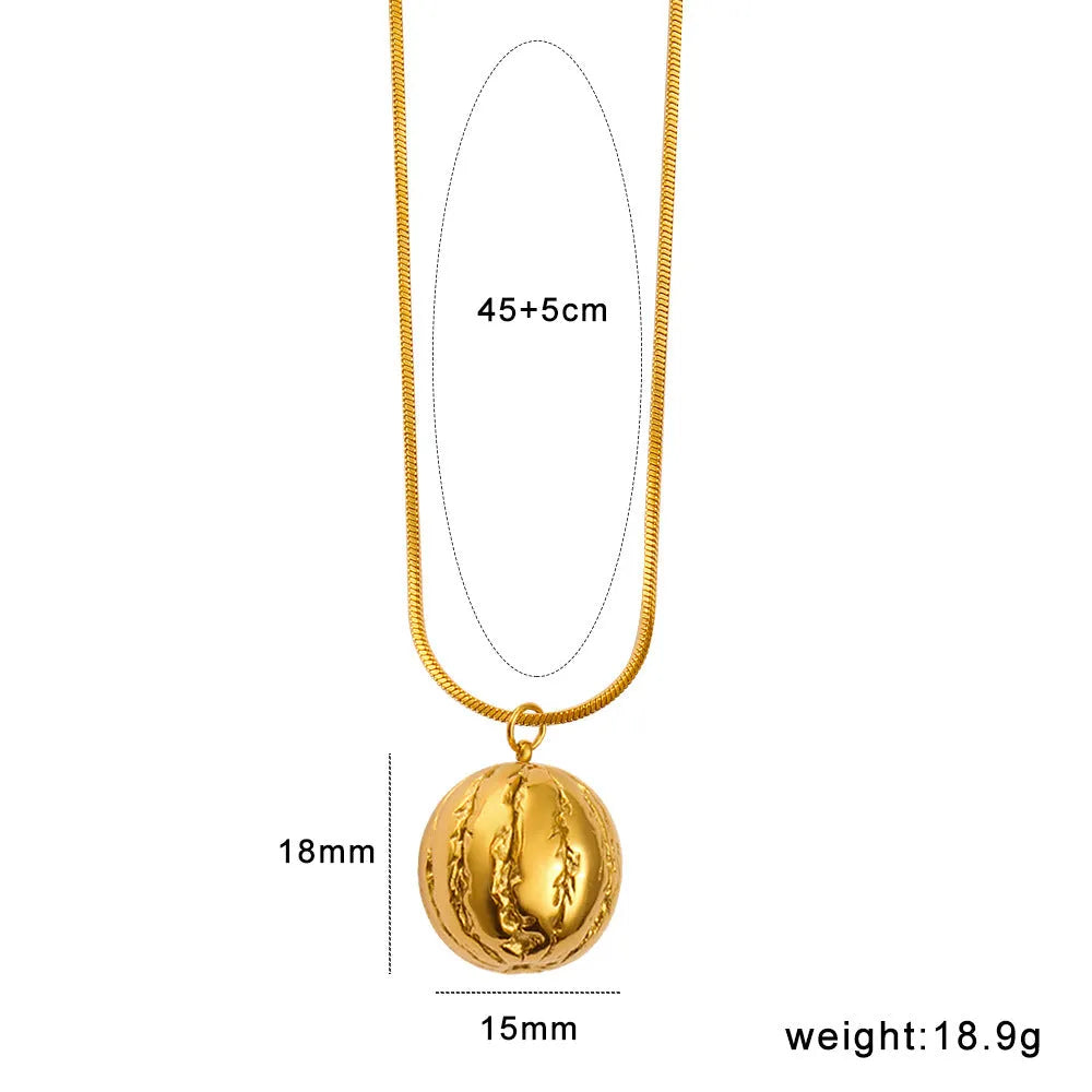 Stainless steel necklace with a choice of apple, grape, watermelon, pineapple, strawberry, or banana fruit pendant.