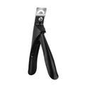French U-shaped nail art scissors with stainless steel construction showing three colour options