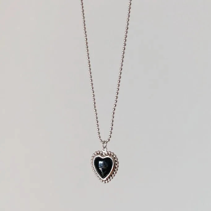Alloy heart shape clavicle chain necklace for women white K electroplated finish adjustable 41cm to 50cm
