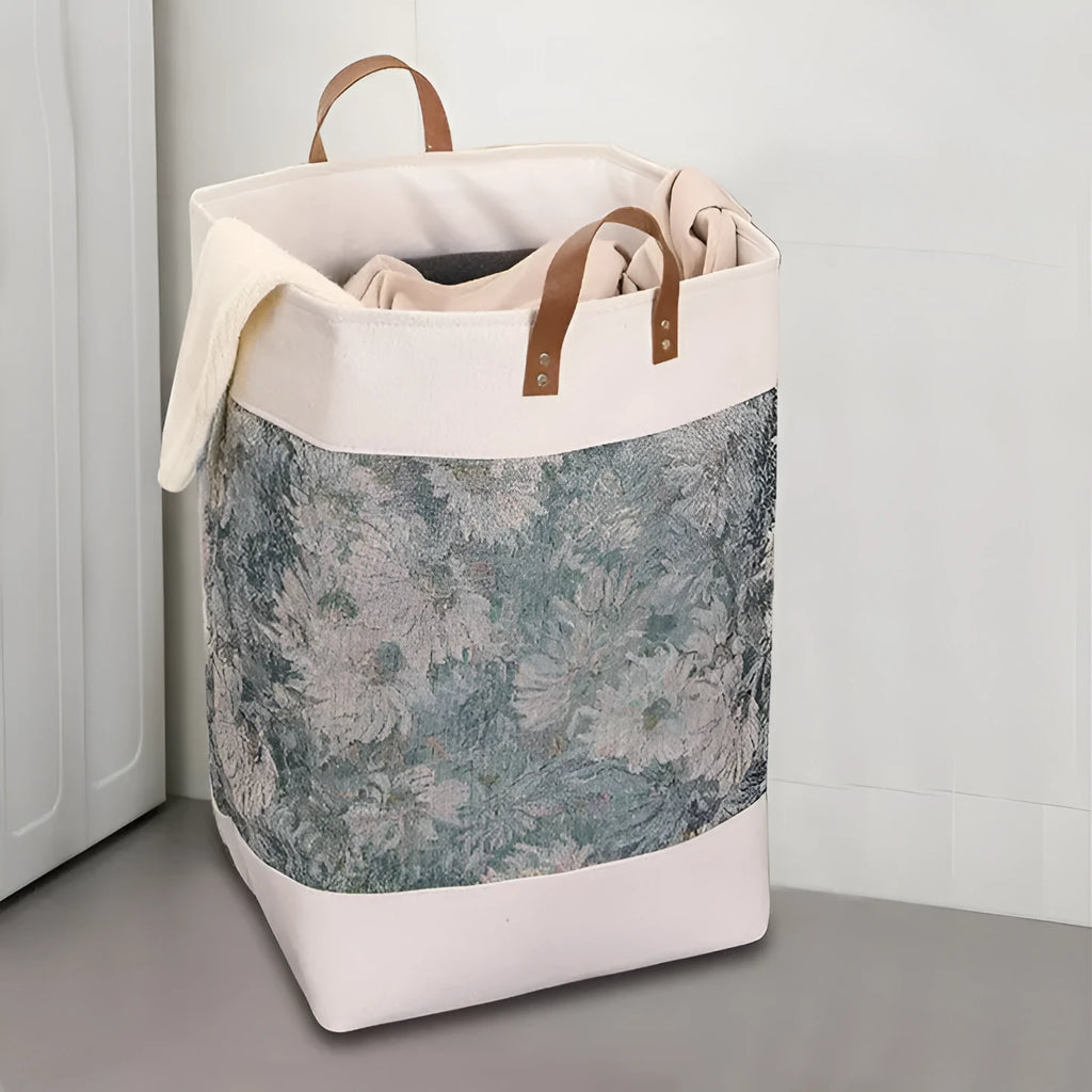 Fabric under-bed storage bag in a modern pattern, dimensions 35x35x55cm.