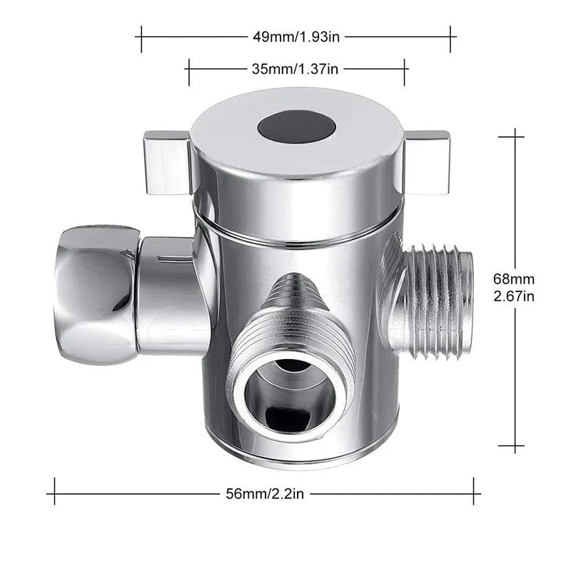 Copper water distributor joint fitting with modern design for plumbing systems.
