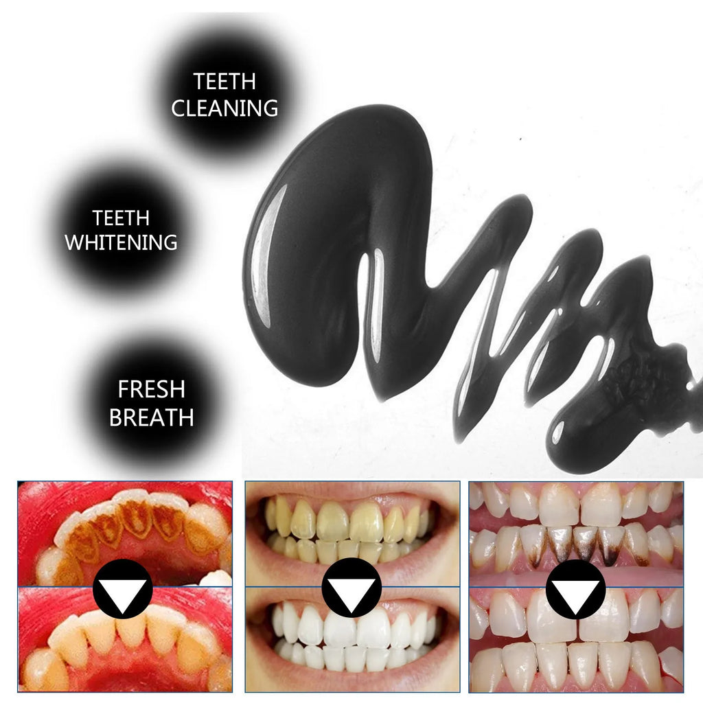 30ml tube of bamboo charcoal bright white stain removing toothpaste