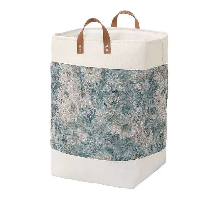 Fabric under-bed storage bag in a modern pattern, dimensions 35x35x55cm.