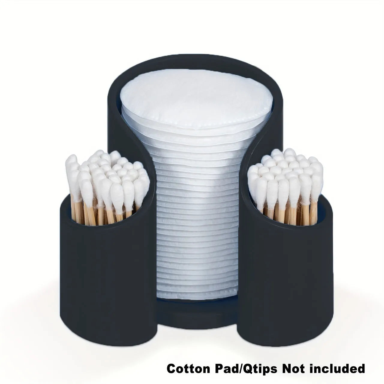 A modern plastic dental floss storage box in a solid colour, shown with colour options: pink, white, blue, black.