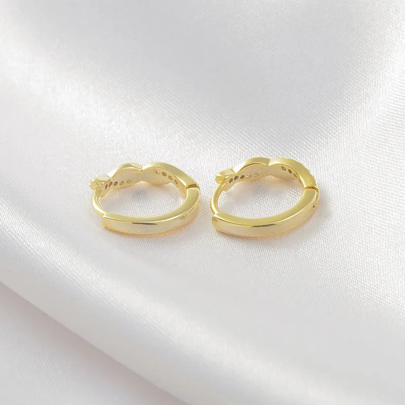 Geometric hemp rope interwoven earclip earrings in gold or silver finish