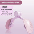 Pink and purple pelvic floor muscle trainer with rubber-coated 3-gear resistance design