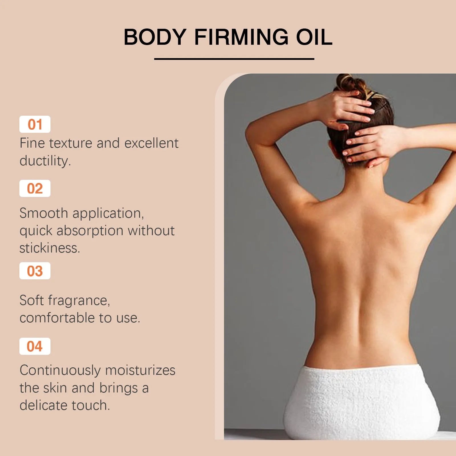 100ml bottle of nourishing body oil with hyaluronic acid and coffee seed oil