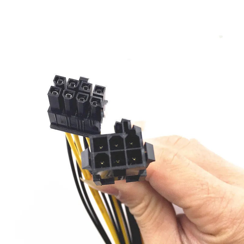 6P to 8P graphics card power cable with 20cm length for PC GPU connection
