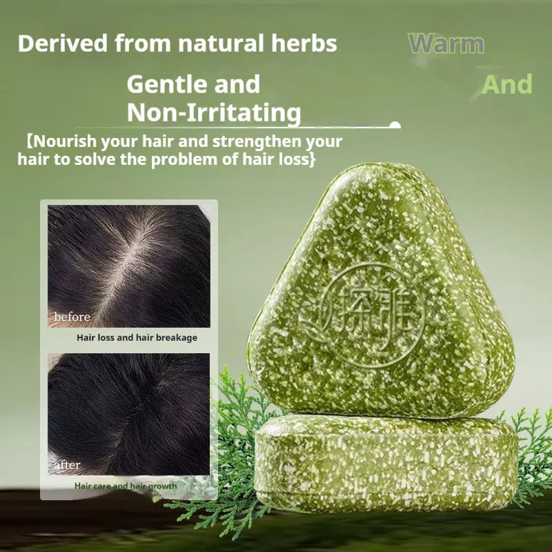 Chinese arborvitae twig Usman herbal soap bar measuring 4.2x3.9x1.2cm with 120g net content