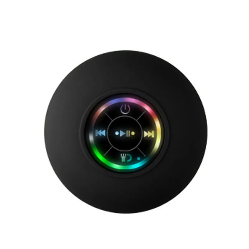 BTS07 waterproof Bluetooth speaker with large suction cup base in six colour options