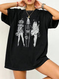Cotton summer t-shirt with round neck and short sleeves in loose fit