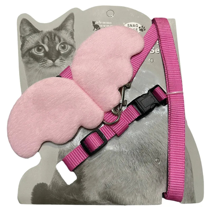 Blue pet chest strap harness with hand-holding rope for a small dog under 6kg.