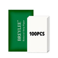 Breylee pack of 100 blackhead removal nasal strips, each measuring 7.8 by 12.5 centimetres.