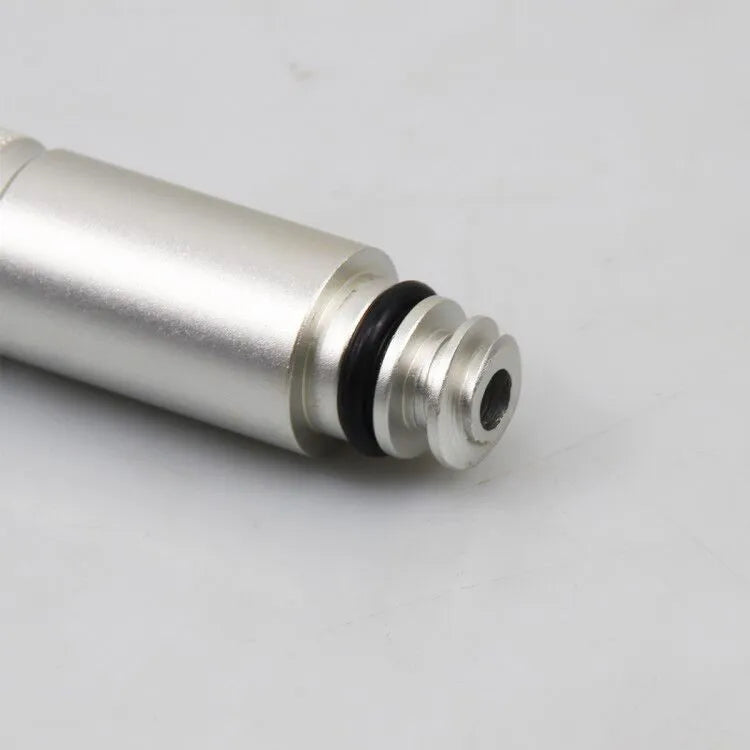 Silver metal transmission refueling joint adapter for VAS6262-9 procedure on white background.