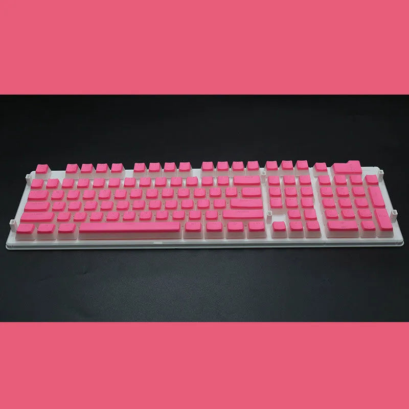 108 key pudding cream translucent mechanical keyboard keycap set in two-colour milk skin design