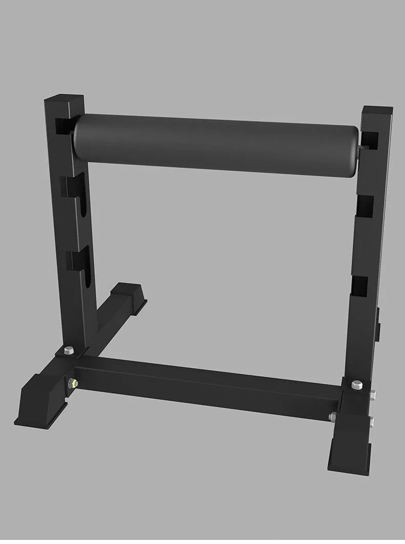 Black steel leg press training bar equipment for split squat exercises