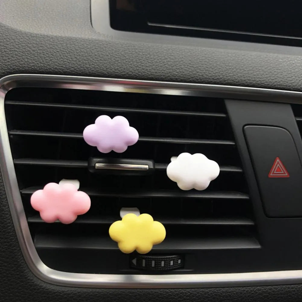 Resin Baiyun cartoon car fragrance clip for air vent in multiple colour options
