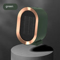 Desktop portable electric fan heater with ceramic heating element in choice of colours