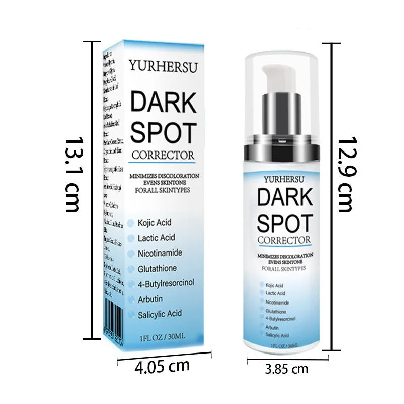 Spot lightening essence bottle for skin brightening, moisturising and tightening benefits