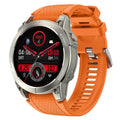 S53 Outdoor GPS Sports Call Smart Watch with black silicone strap and 1.43-inch touchscreen display.