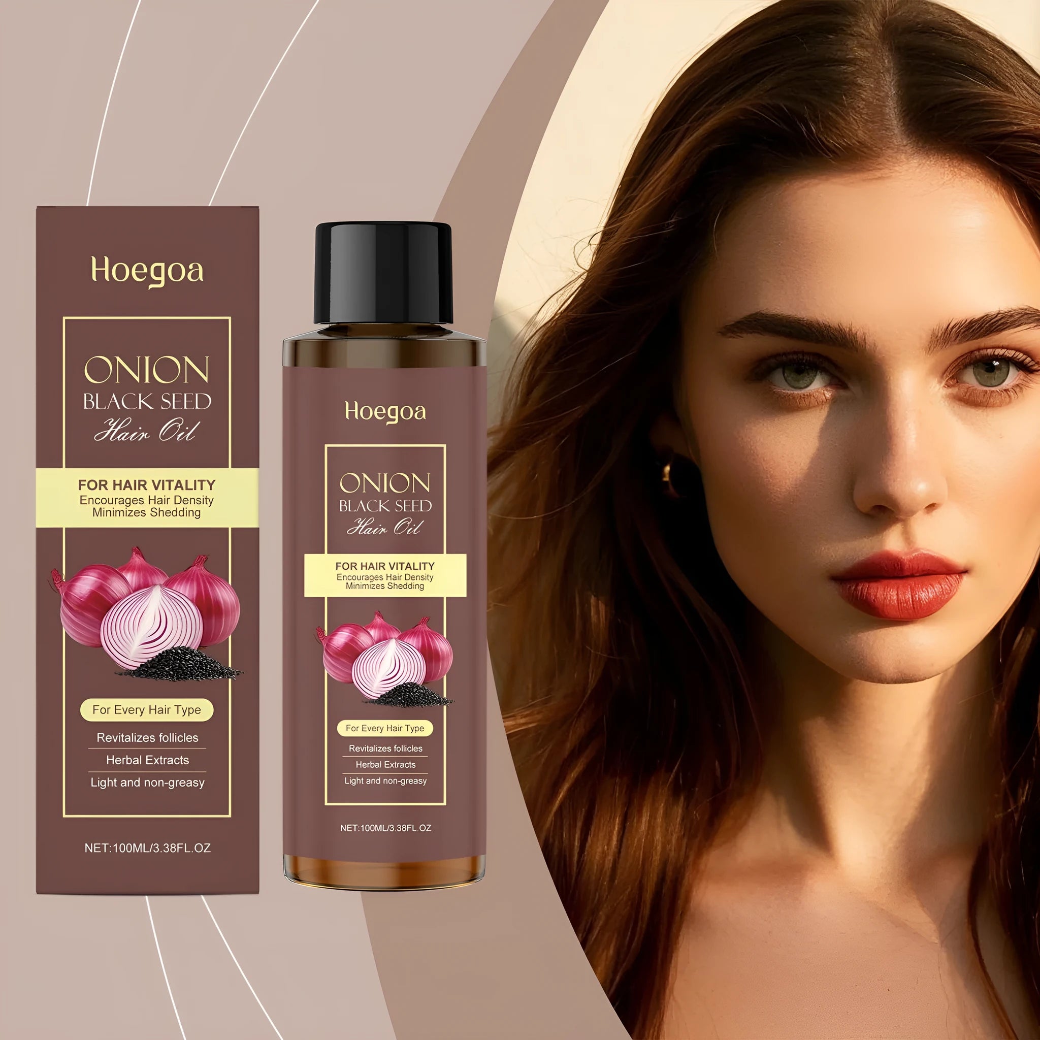 100ml hair care essential oil bottle with accessories for nourishing and moist hair maintenance