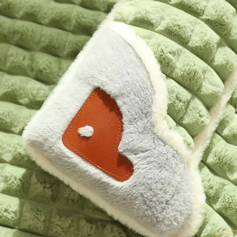 Detachable dog mat for large breeds in grey colour with plush lining and removable cover