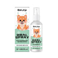 120ml bottle of pet oral spray for dogs and cats with chlorhexidine and mint extract